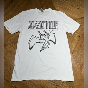 Led Zeppelin Graphic Band Tee Adult Medium Gildan Classic Rock Shirt